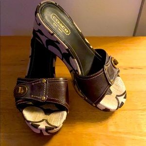 Coach wedge sandals